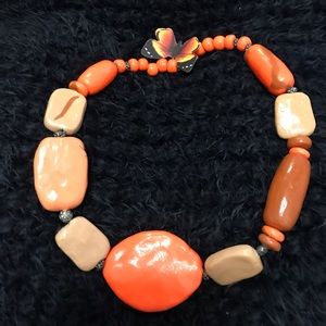 Ceramic Unique Rare One of a Kind Handmade Necklace